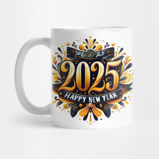 Happy New Year 2025 Mug