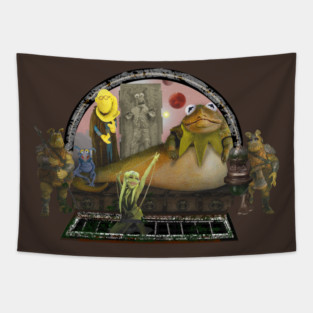 Kermit the Hut Tapestry