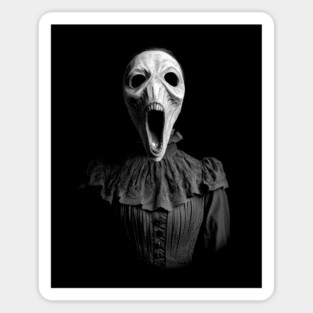 Haunted Horror Victorian Gothic Scream Sticker