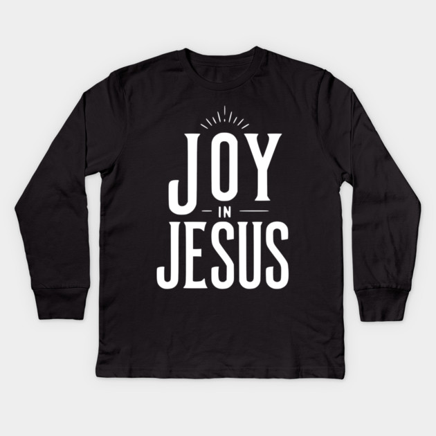 Joy in Jesus Kids Long Sleeve T-Shirt by Frank Ring