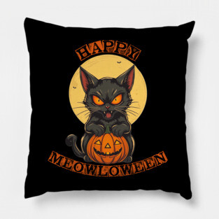 Happy Meowloween Pillow
