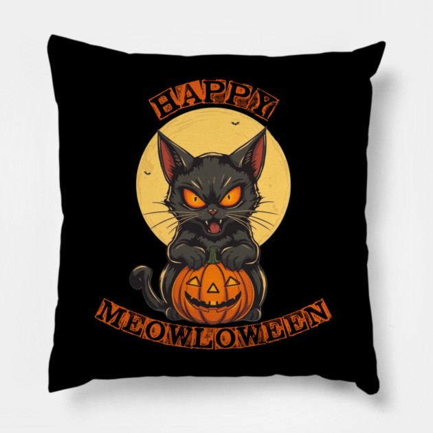 Happy Meowloween Pillow by Pete the Cat Guy