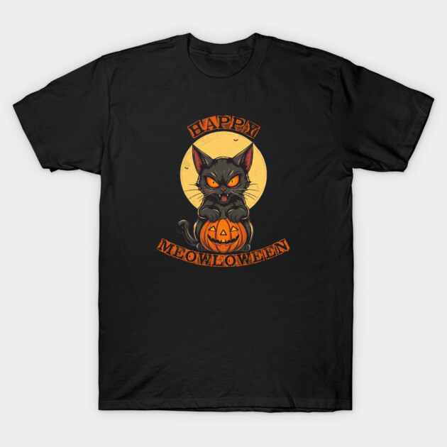 Happy Meowloween T-Shirt by Pete the Cat Guy