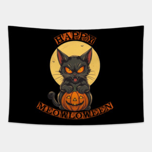 Happy Meowloween Tapestry