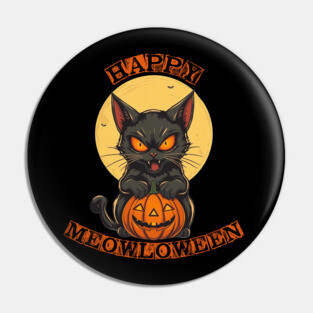 Happy Meowloween Pin