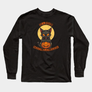 Happy Meowloween Long Sleeve T-Shirt
