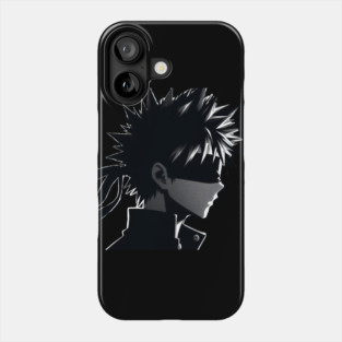 Silhouette gojo satorou Phone Case