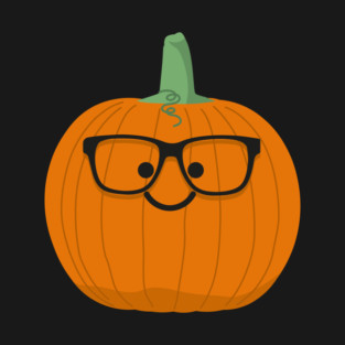 Geeky Happy Pumpkin T-Shirt