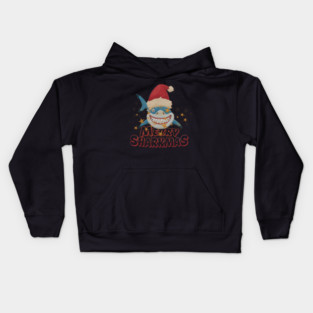 Merry Sharkmas Kids Hoodie