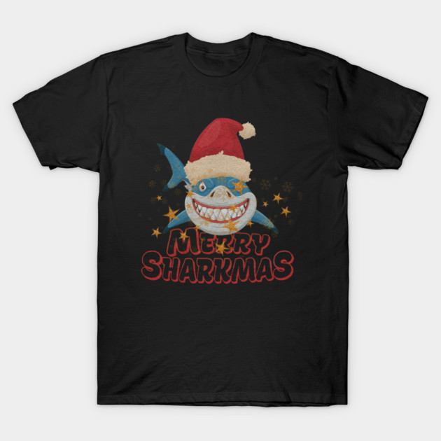 Merry Sharkmas T-Shirt by Db Printed