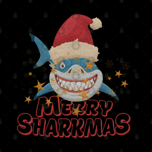 Merry Sharkmas by Db Printed