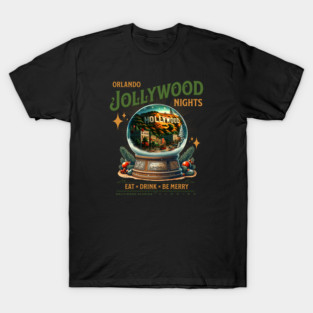 Orlando Christmas Jollywood Nights Florida Night Time afterhours Event T-Shirt