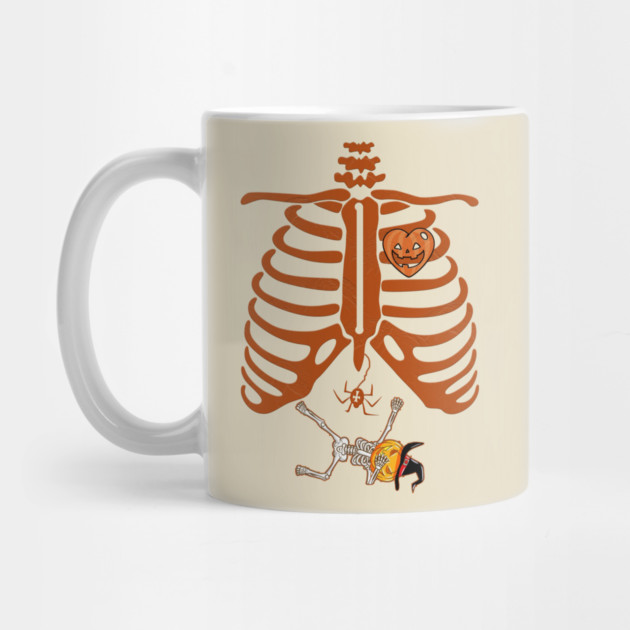 Halloween Pregnant Skeleton by Db Printed