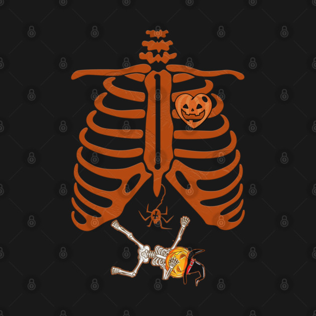 Halloween Pregnant Skeleton by Db Printed