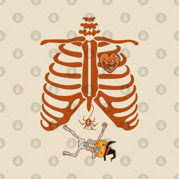 Halloween Pregnant Skeleton by Db Printed