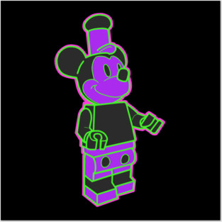 Neon Mickey Posters and Art