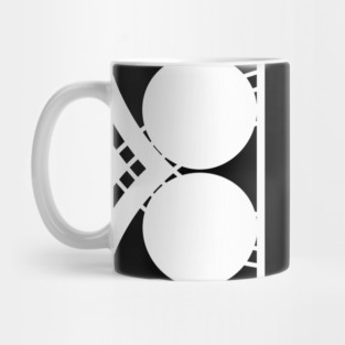 Monochrome Geometric Stylized Design Mug