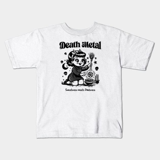 DEATH METAL Kids T-Shirt by artslaves