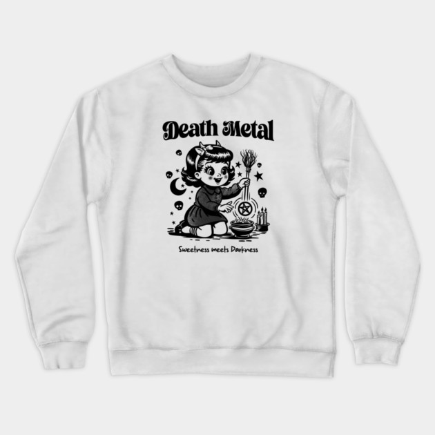 DEATH METAL Crewneck Sweatshirt by artslaves