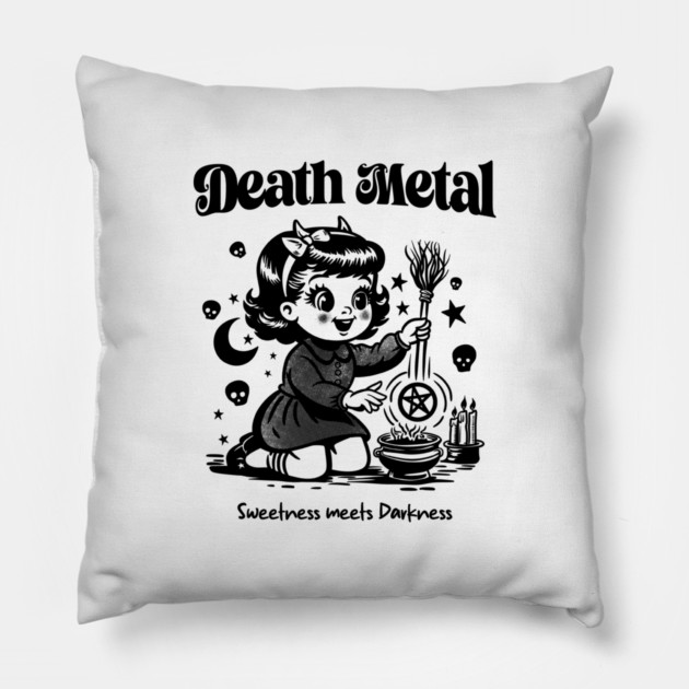 DEATH METAL Pillow by artslaves