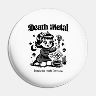 DEATH METAL Pin