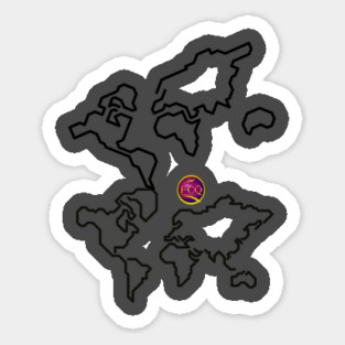 world of world Sticker