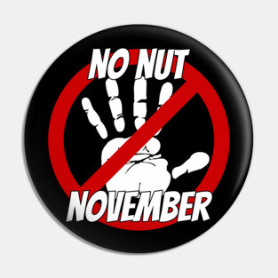 No Nut November Pin