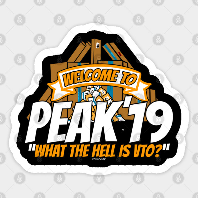 Peak 19 What The Hell is VTO 2019 Sticker by belownormal