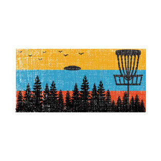 Retro Disc Golf Frolf Frisbee Vintage 70s 80s Style T-Shirt