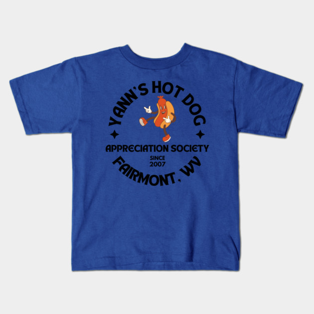 Yann's Hot Dog Appreciation Society Kids T-Shirt by casualteesinc