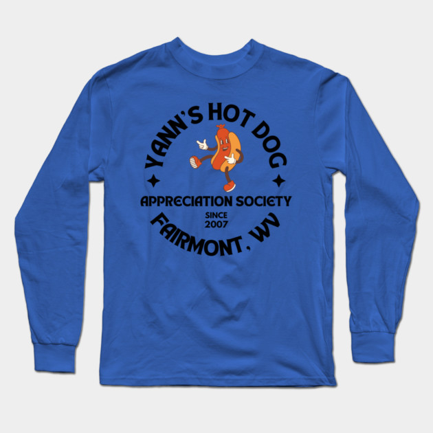 Yann's Hot Dog Appreciation Society Long Sleeve T-Shirt by casualteesinc