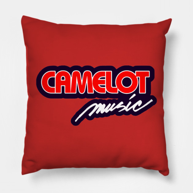 Camelot Music Retro Logo Pillow by casualteesinc