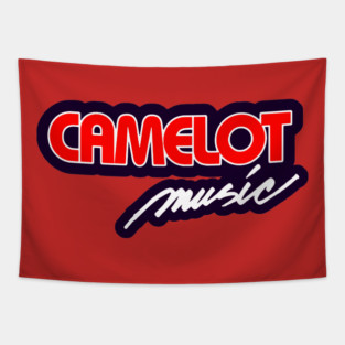 Camelot Music Retro Logo Tapestry