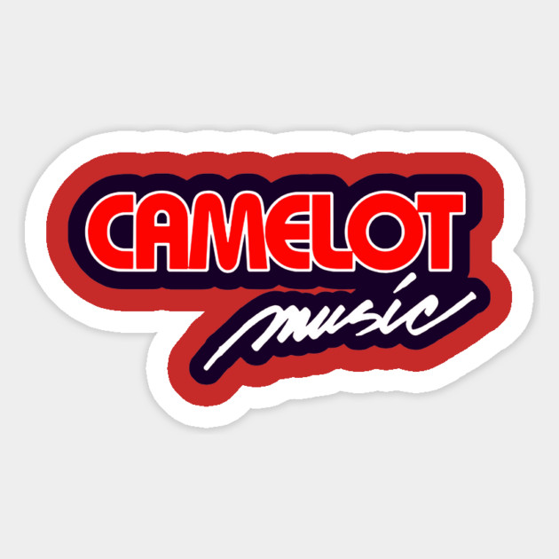 Camelot Music Retro Logo Sticker by casualteesinc
