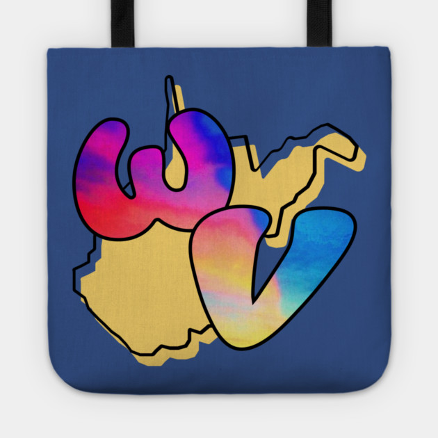 Funky West Virginia Tote by casualteesinc
