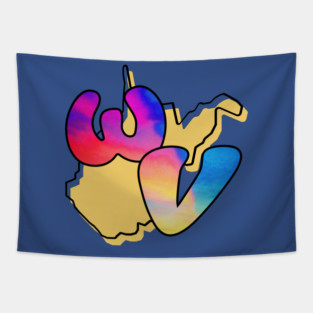 Funky West Virginia Tapestry