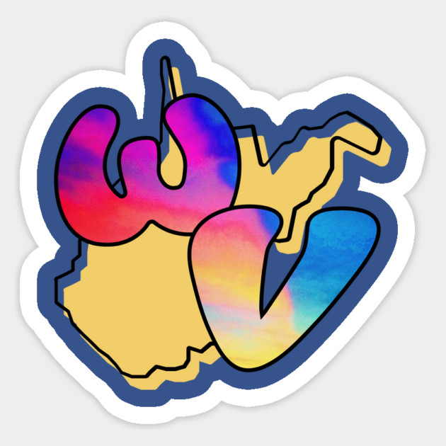 Funky West Virginia Sticker by casualteesinc