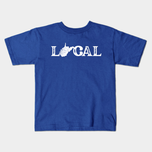 West Virginia Local White Kids T-Shirt by casualteesinc