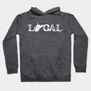 West Virginia Local White Hoodie