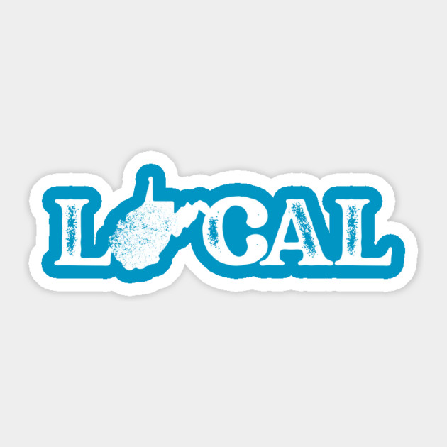 West Virginia Local White Sticker by casualteesinc