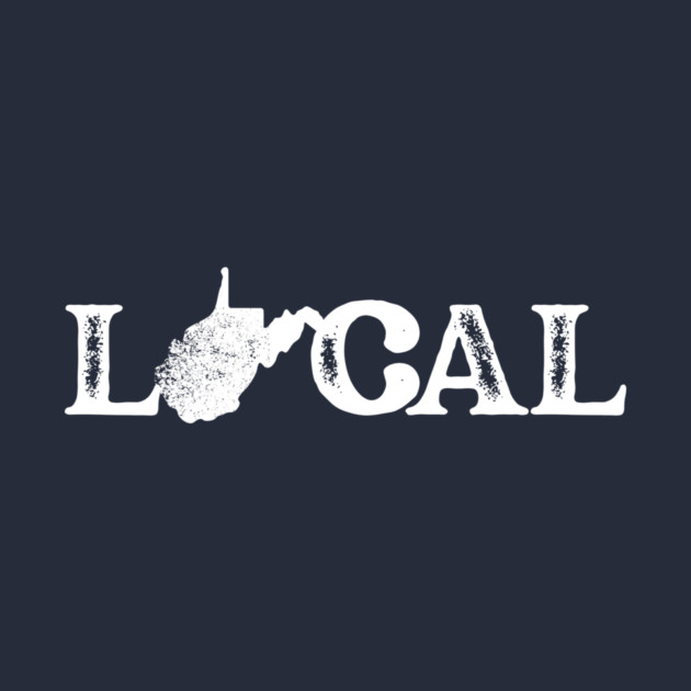 West Virginia Local White by casualteesinc