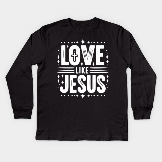 Love is Jesus Kids Long Sleeve T-Shirt by Frank Ring