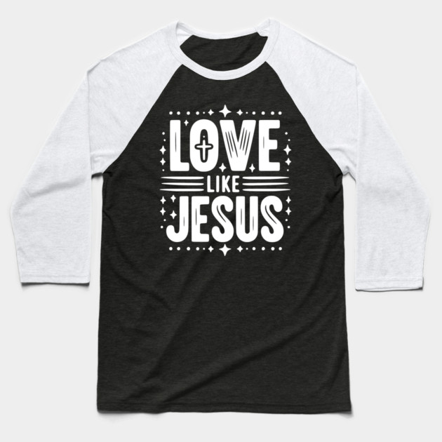 Love is Jesus Baseball T-Shirt by Frank Ring