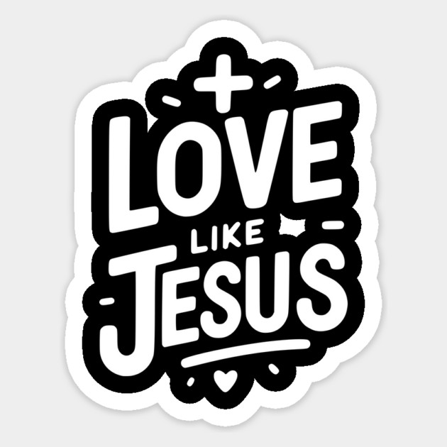 Love is Jesus Sticker by Frank Ring