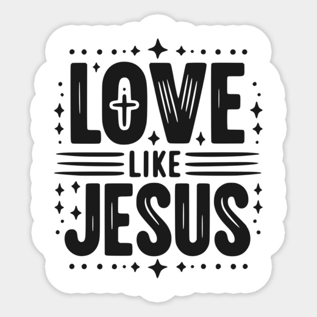 Love is Jesus Sticker by Frank Ring