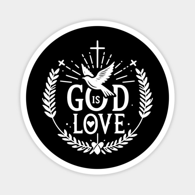 God is Love Magnet by Frank Ring