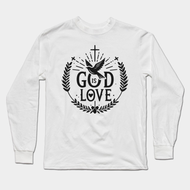 God is Love Long Sleeve T-Shirt by Frank Ring
