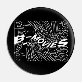 B-Movies typographic text design Pin