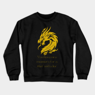 Smaug the Terrible Dragon Crewneck Sweatshirt