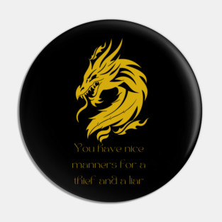 Smaug the Terrible Dragon Pin